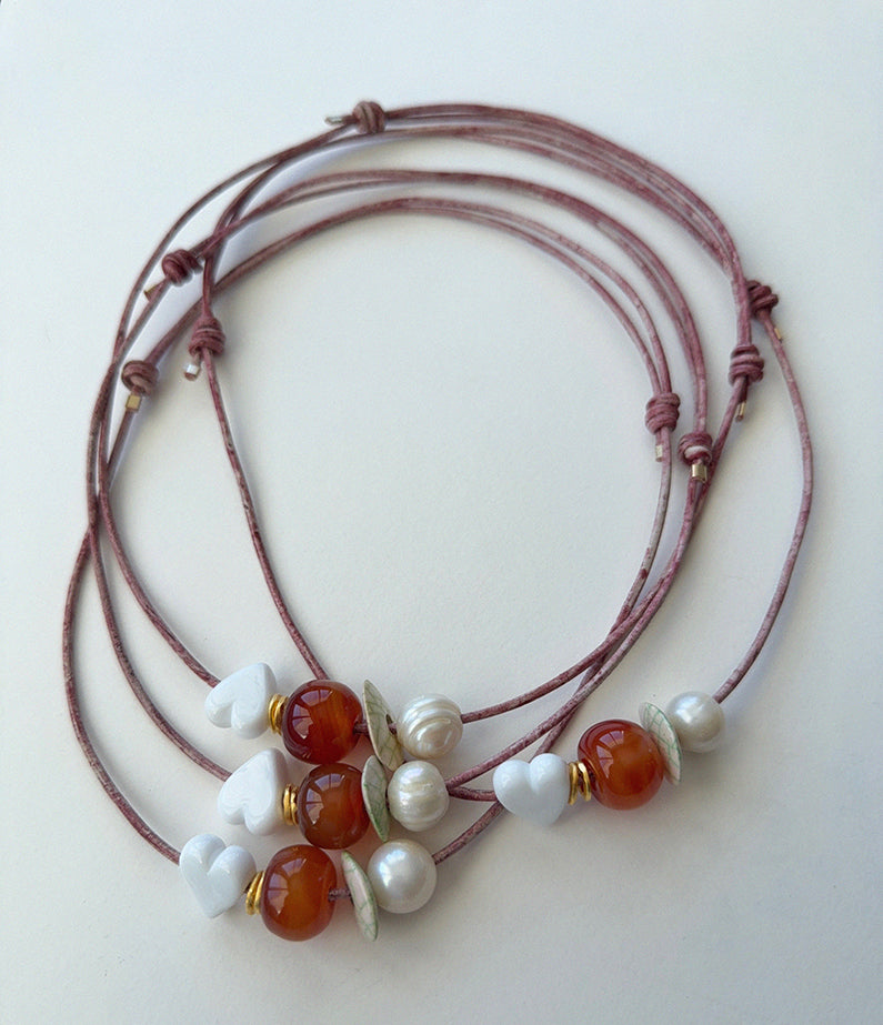 A+Co x hencla – Series IV Paradise Leather Necklace No.1