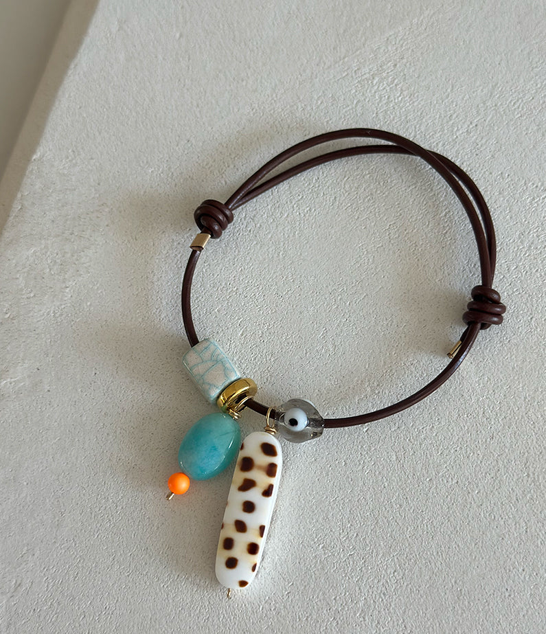 A+Co x hencla – Series IV Paradise Leather Bracelet no.1