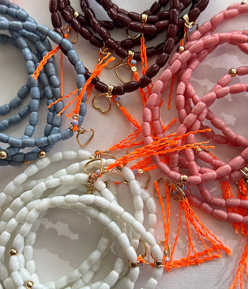 A+Co x hencla – European Summer '26 Love Seed Bracelets