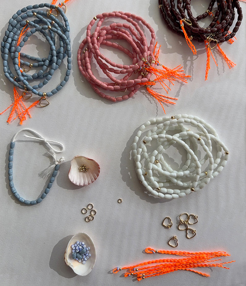 A+Co x hencla – European Summer '26 Love Seed Bracelets