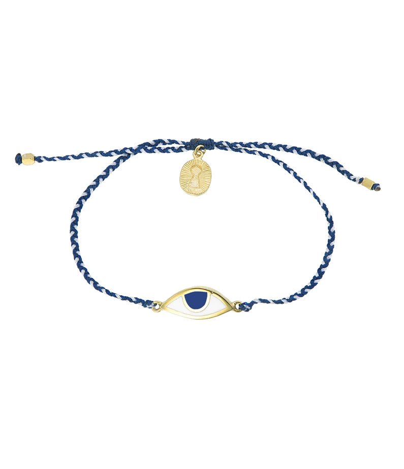 Eye Protection Bracelet - Blue/White + Navy Eye Gold By Tiger Frame