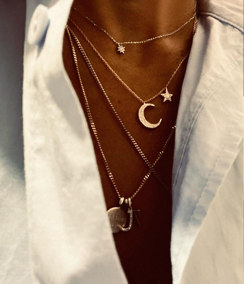 Marcus Aurelius Necklace White Gold – Constellate by Lisa Sinclair