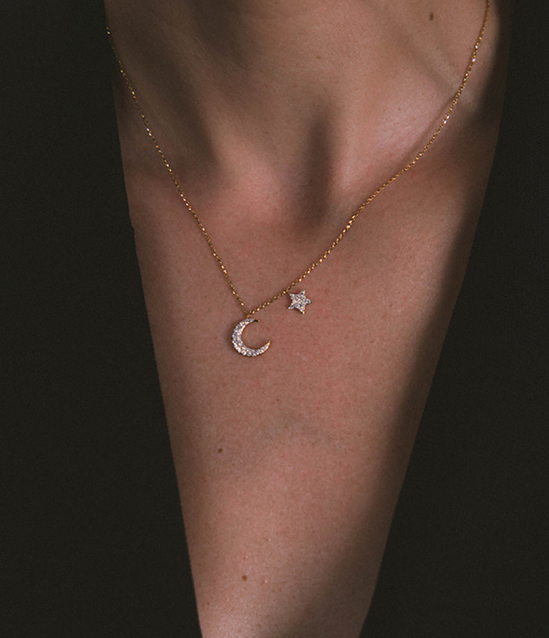 Asteria Necklace Yellow Gold – Constellate by Lisa Sinclair