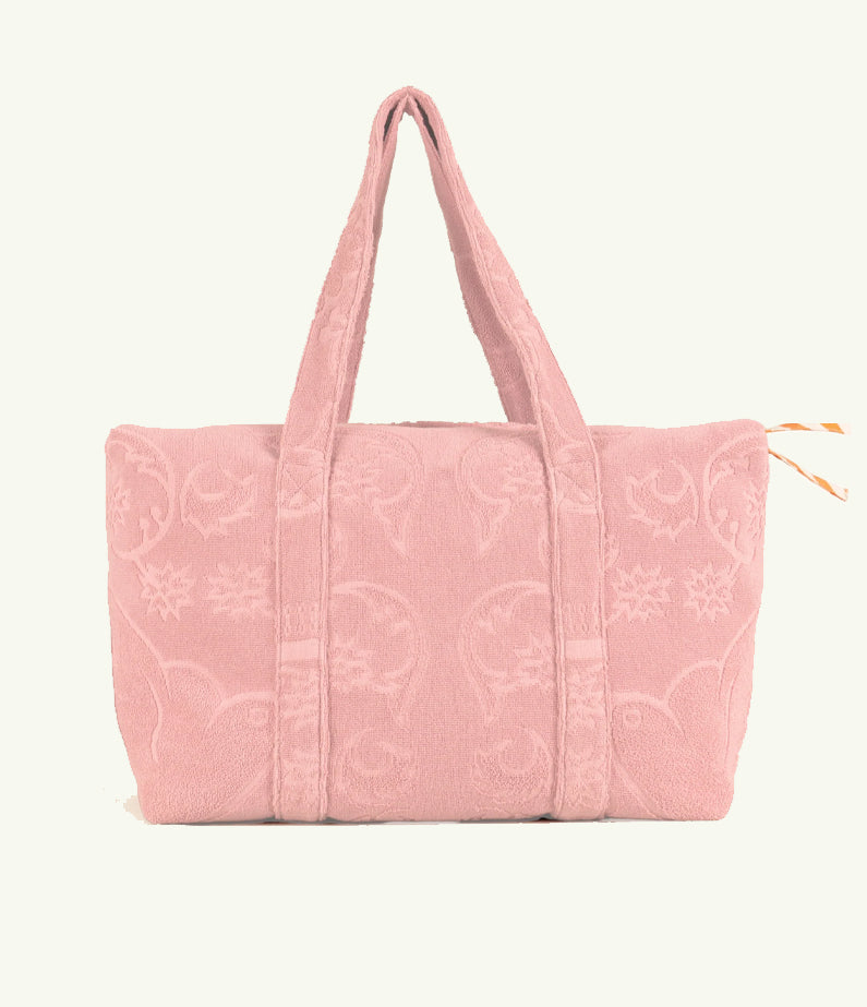 SOCCO EPONGE Beach Bag – Quartz Rose | by Lalla Marrakech