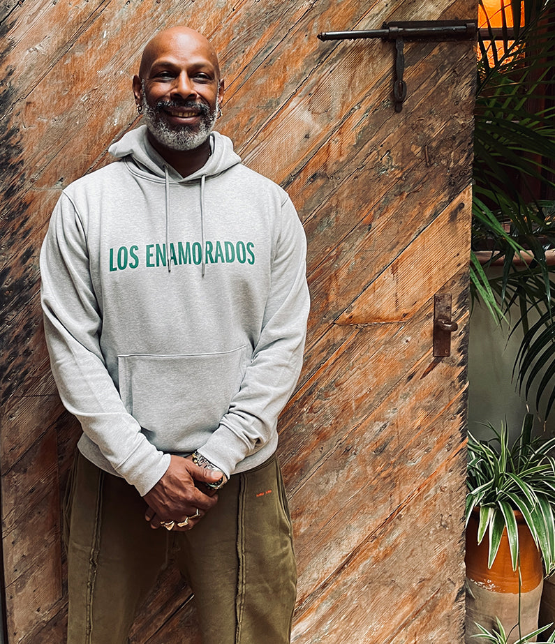 los enamorados hoodie – grey