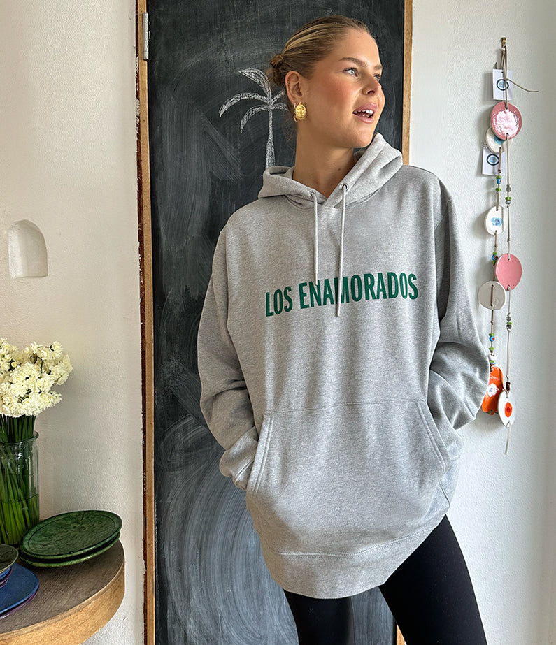 los enamorados hoodie – grey