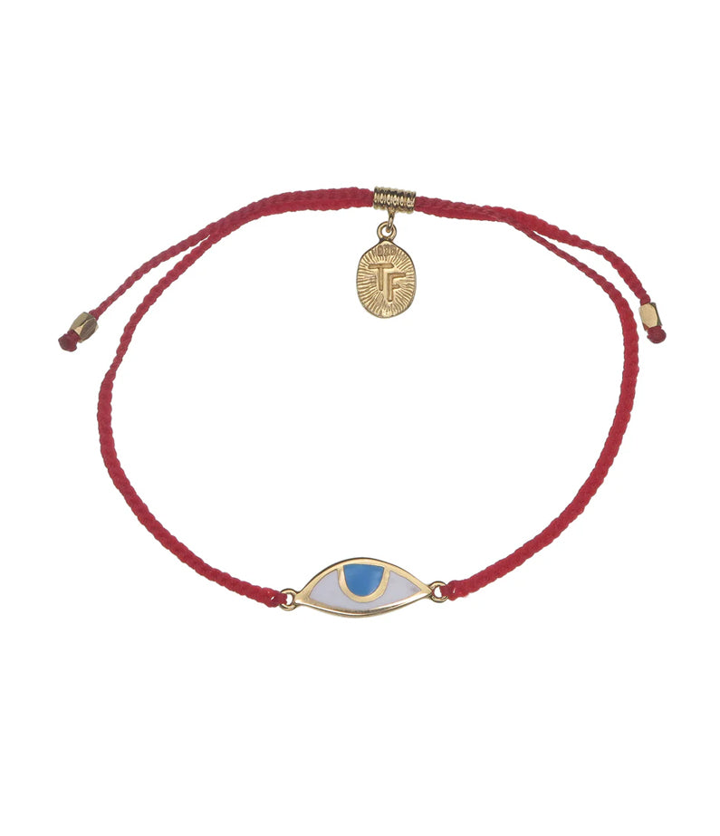 Eye Protection Bracelet - Red + Blue Eye Gold By Tiger Frame