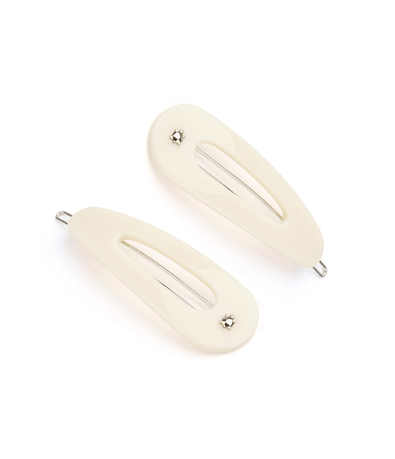 Turtle Story Cream Side Clips - Set of 2