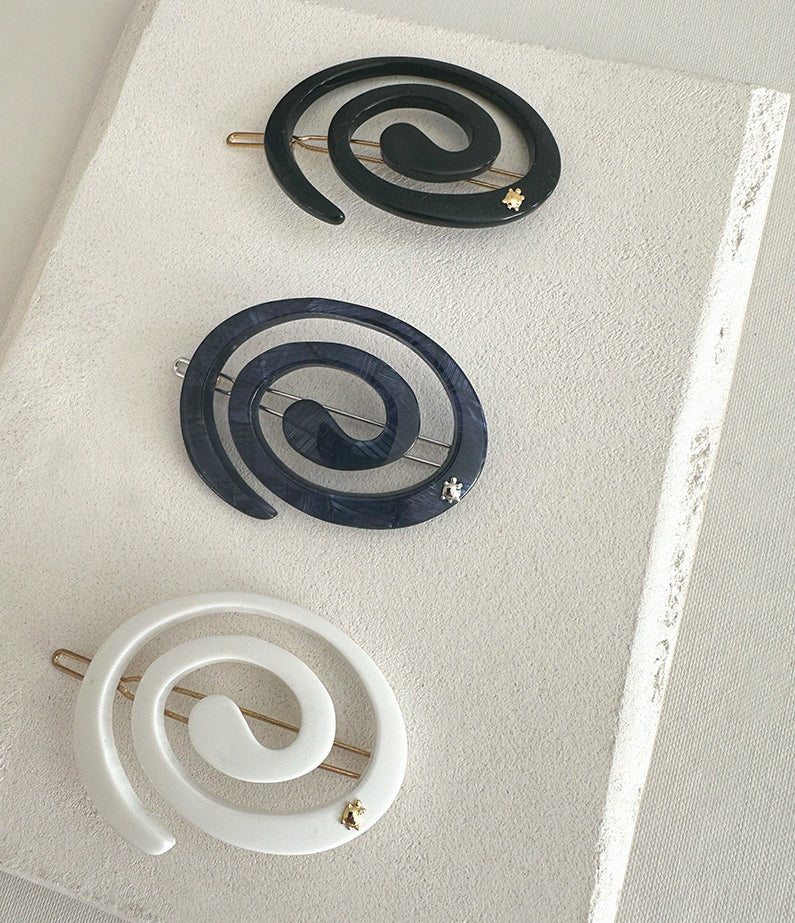 Spiral Clip Small - Evening Blue