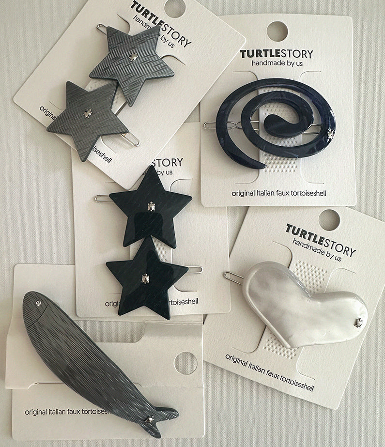 Spiral Clip Small - Evening Blue