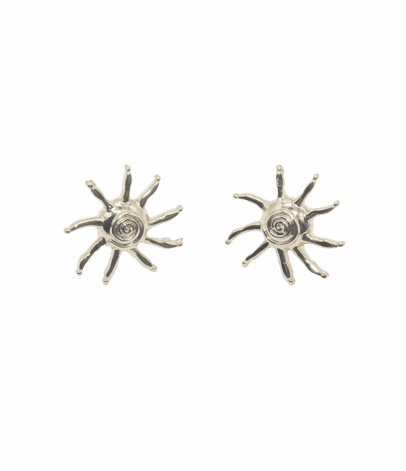 tangalooma sun stud silver earrings by briwok