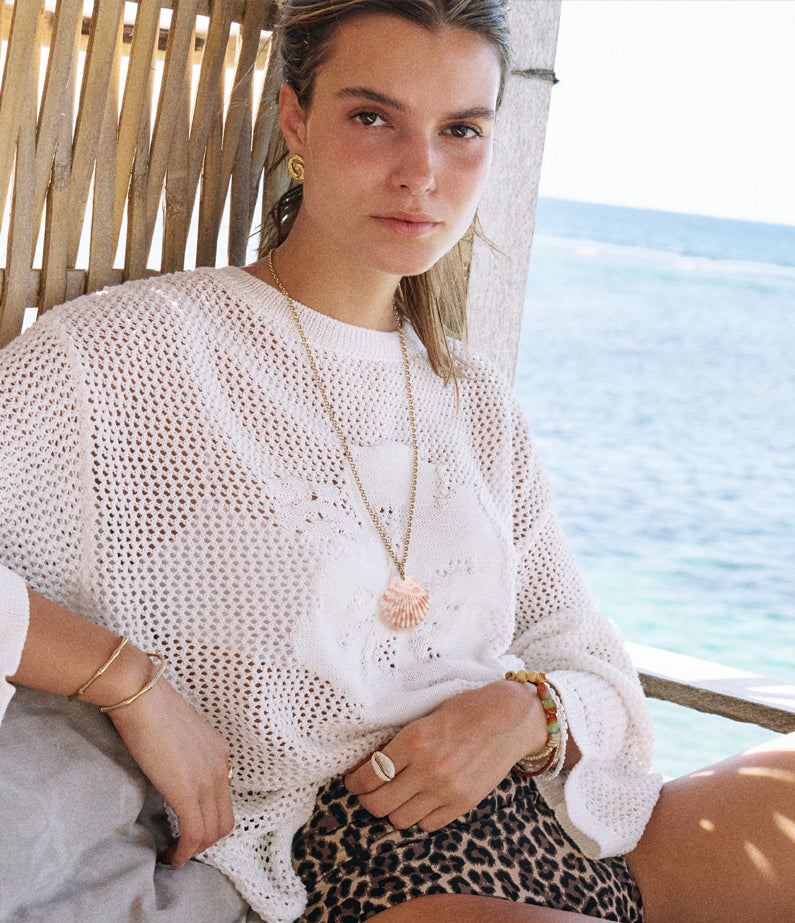TRØVE Monika Ruggerino x hencla Fan Shell Charm
