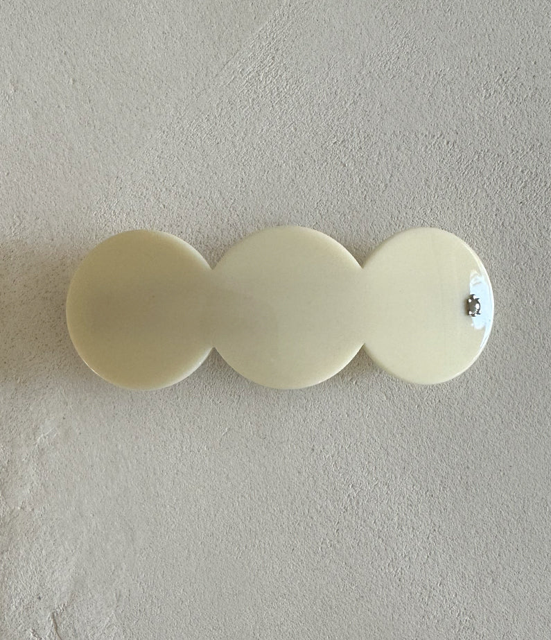 Turtle Story Triplet Barrette - Cream