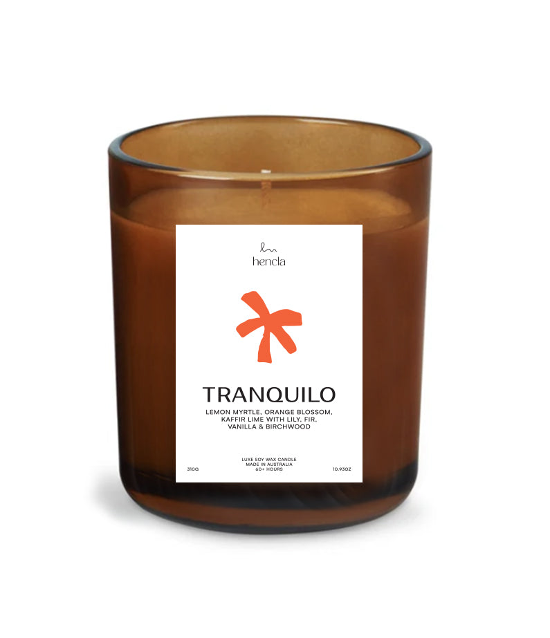 TRANQUILO hencla x Dan300 luxe soy wax candle