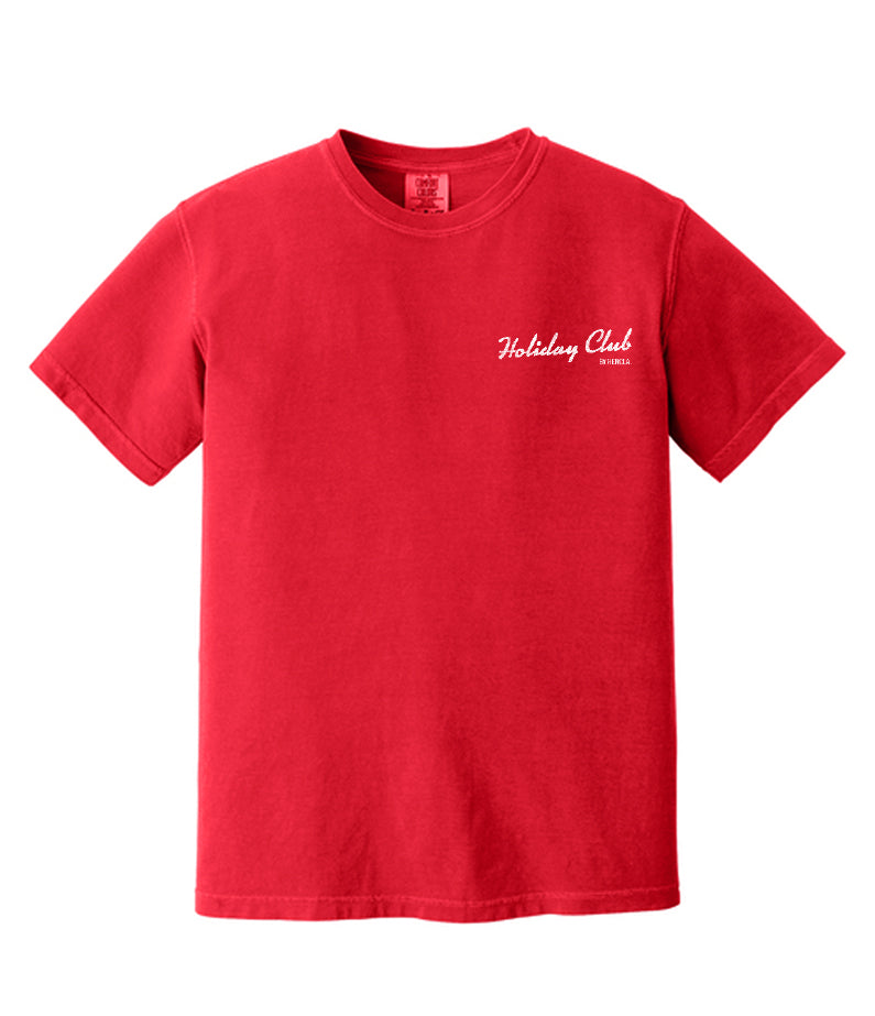 Holiday Club by hencla t-shirt - Paprika