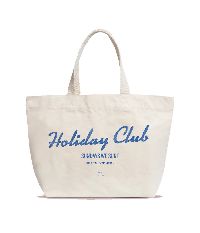 Holiday Club by hencla tote / beach bag – Blue
