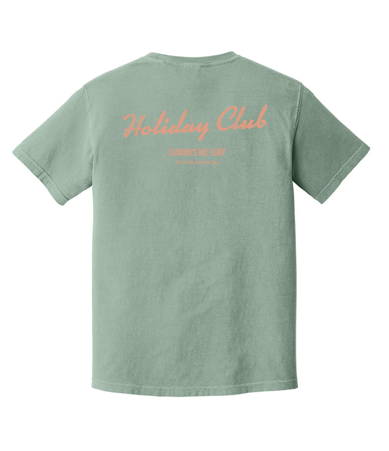 Holiday Club by hencla t-shirt - Sage