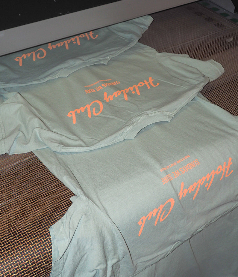 Holiday Club by hencla t-shirt - Sage