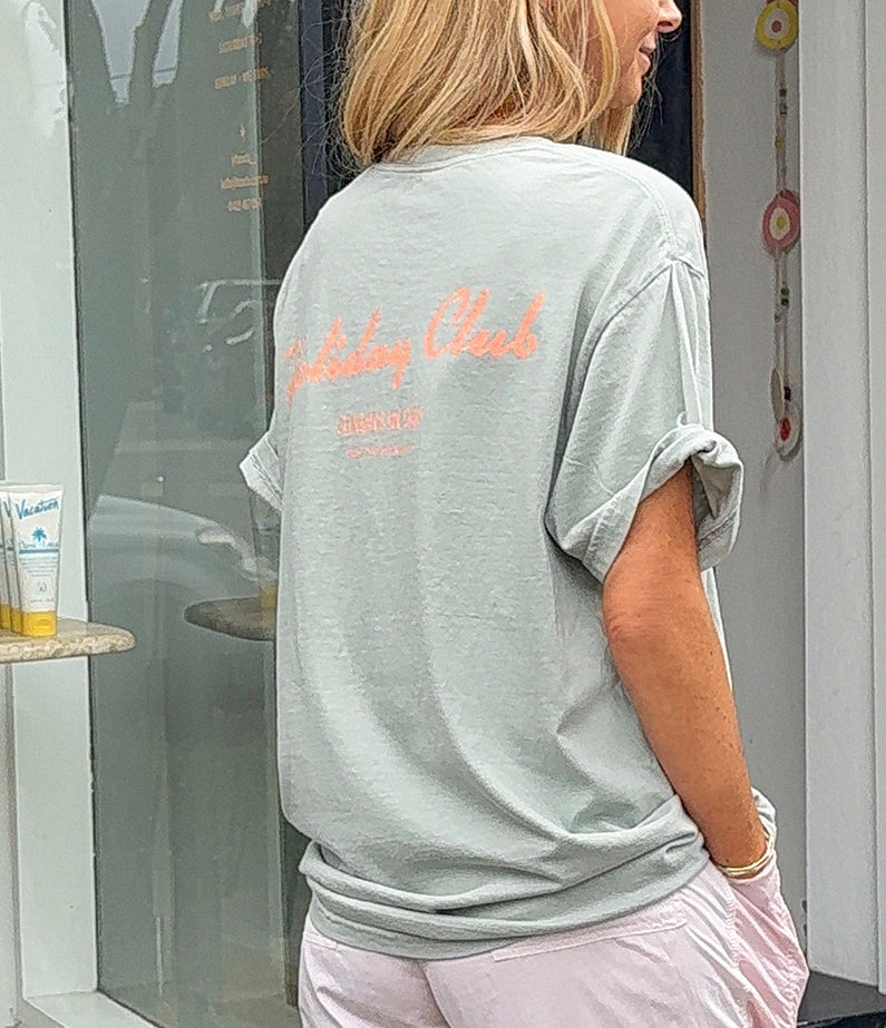 Holiday Club by hencla t-shirt - Sage