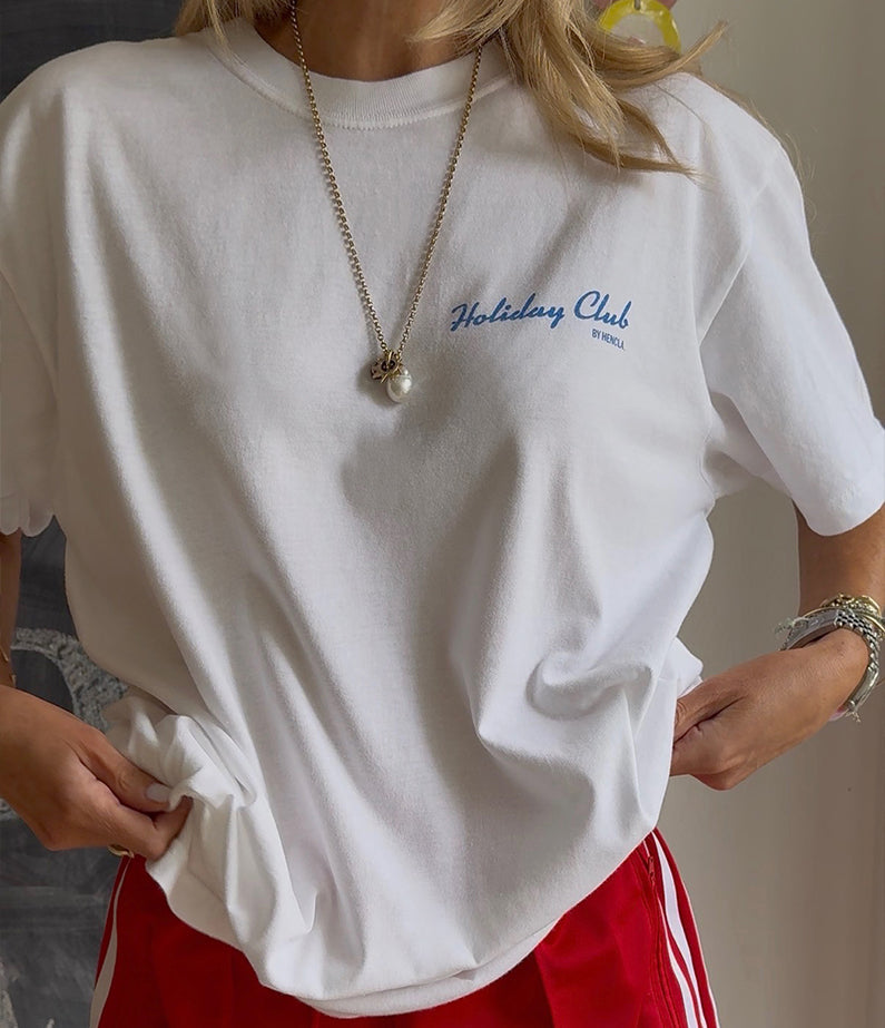 Holiday Club by hencla t-shirt - White