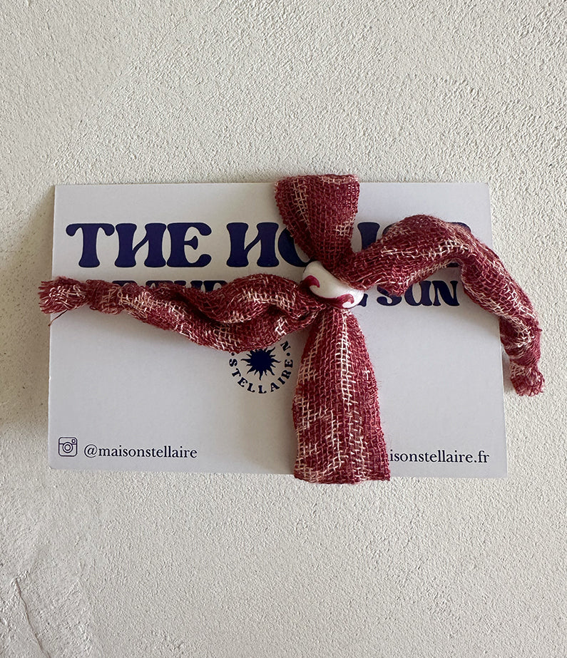 endless summer bracelet by maison stellaire - rouge