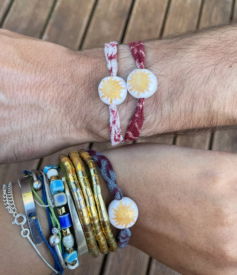 endless summer bracelet by maison stellaire - blanc