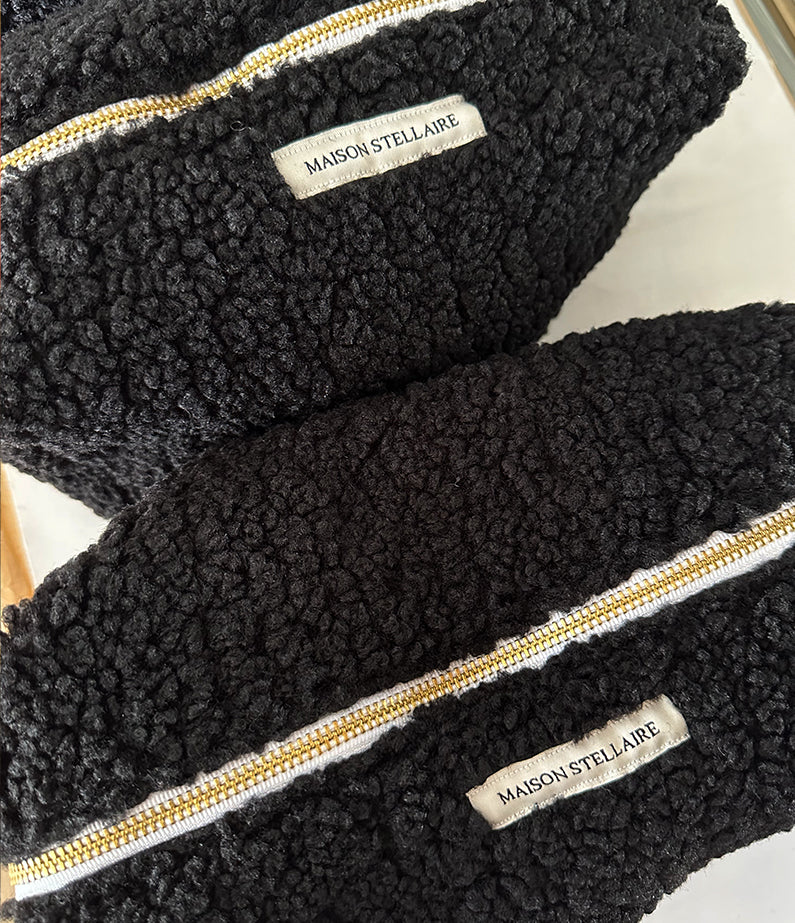 maison stellaire teddy pouch - black