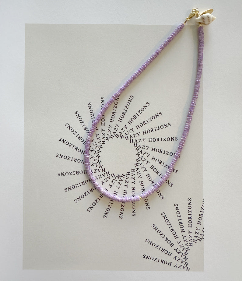 midifine necklace no.2 - purple shell