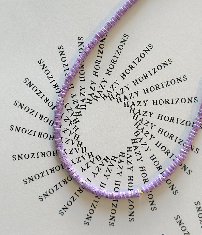 midifine necklace no.2 - purple shell