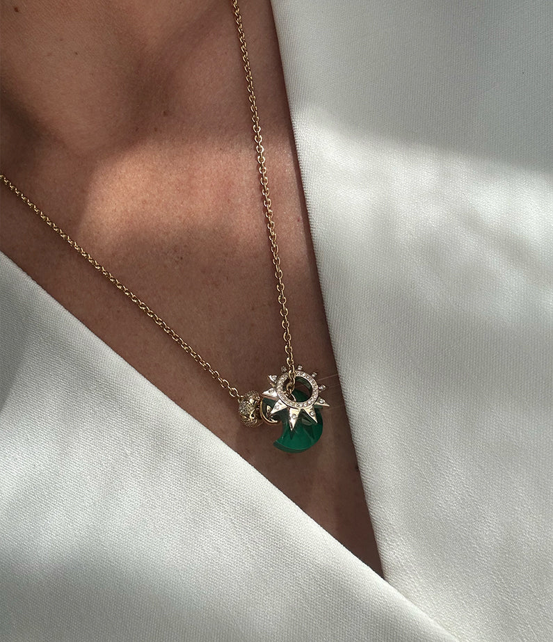 Monika Ruggerino x hencla Diamond Set Solar Charm