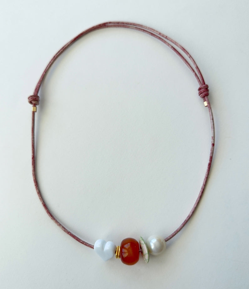 A+Co x hencla – Series IV Paradise Leather Necklace No.1