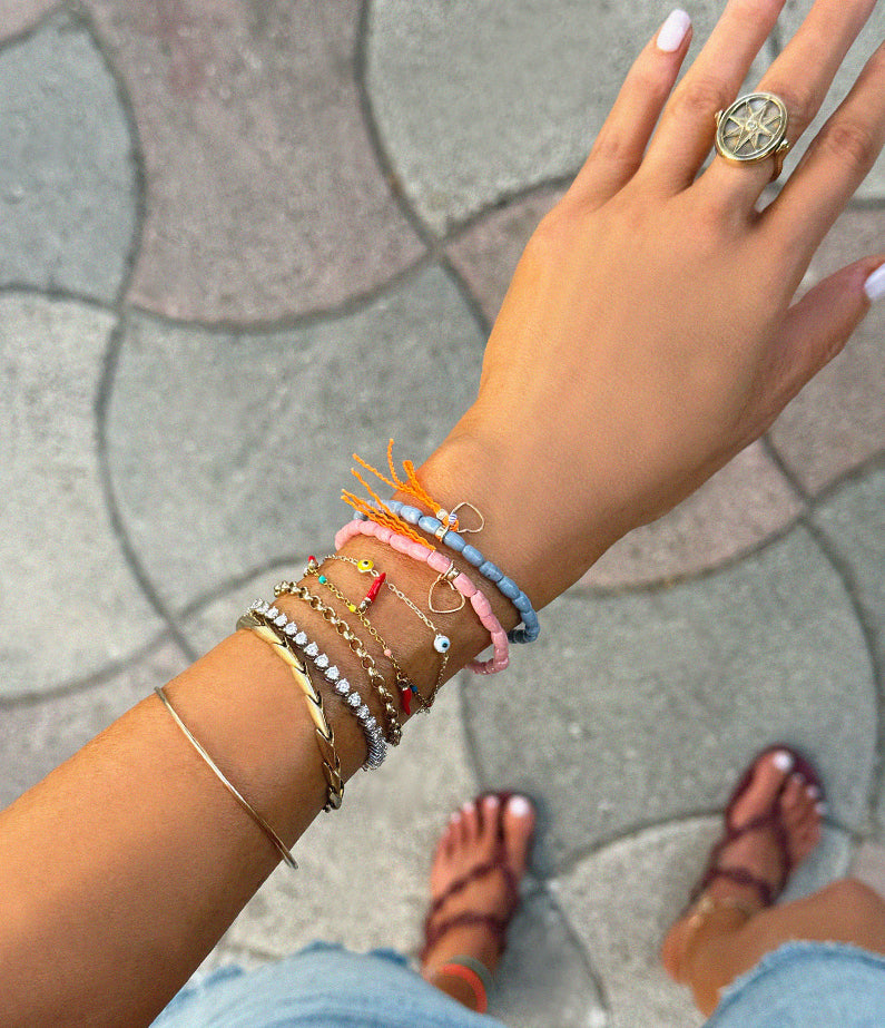 A+Co x hencla – European Summer '26 Love Seed Bracelets