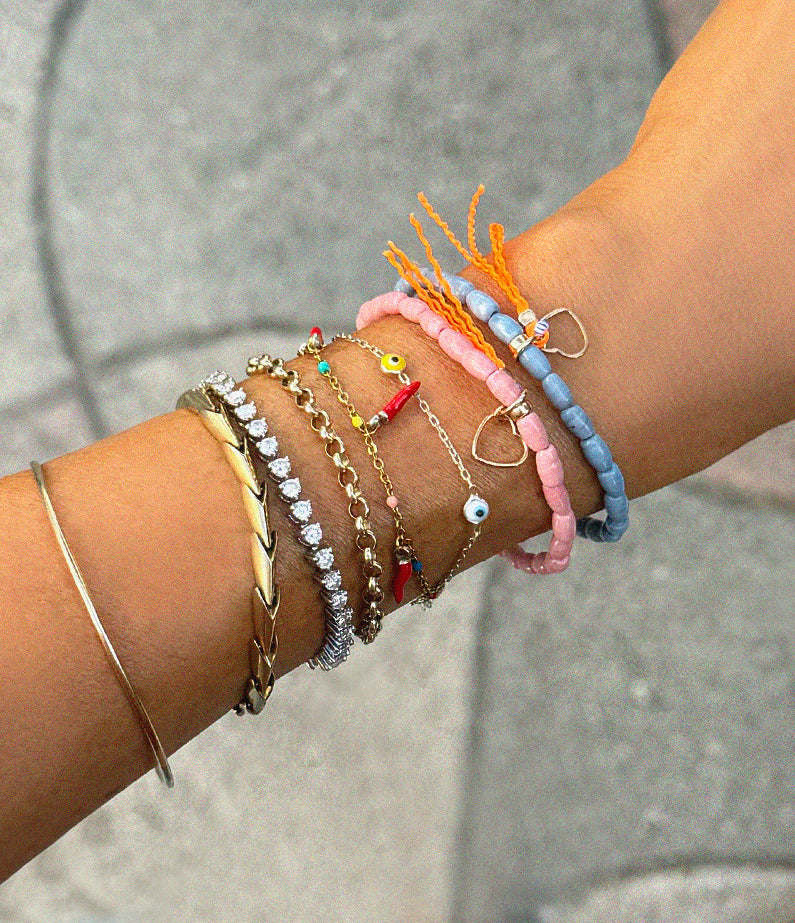 A+Co x hencla – European Summer '26 Love Seed Bracelets