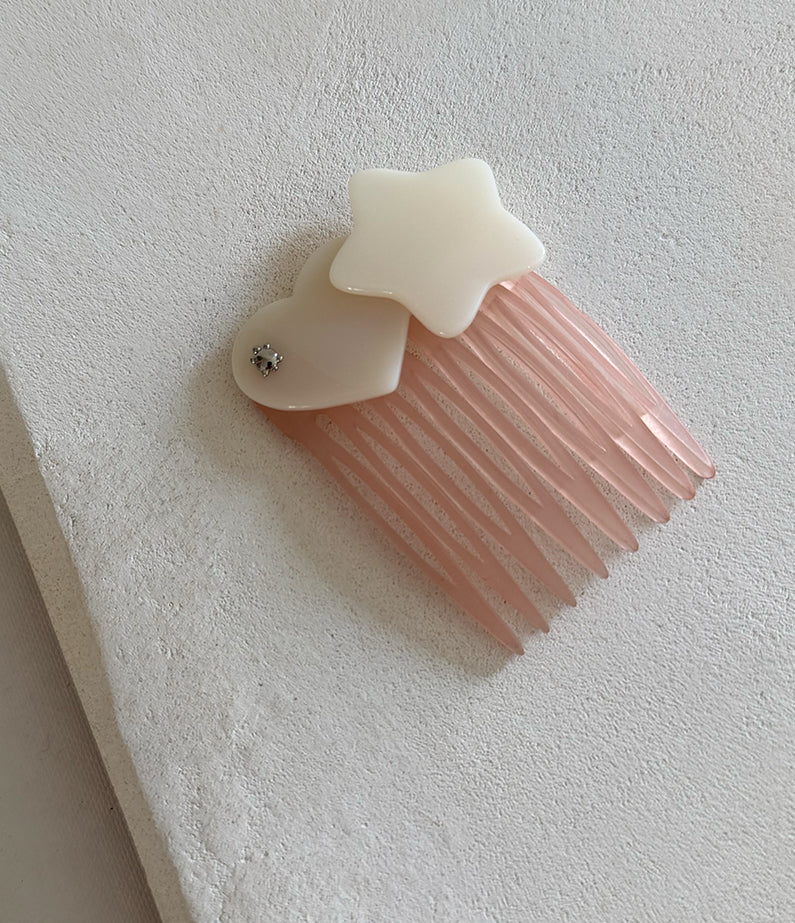 Turtle Story Dreamy Side Comb - Strawberry Milk