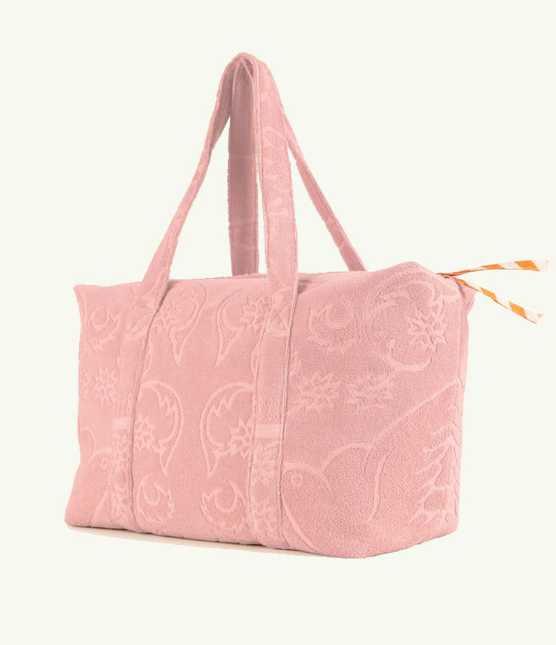 SOCCO EPONGE Beach Bag – Quartz Rose | by Lalla Marrakech