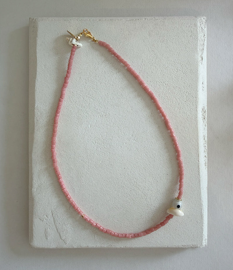 Vacanza Shell Sandcast Midi Necklace