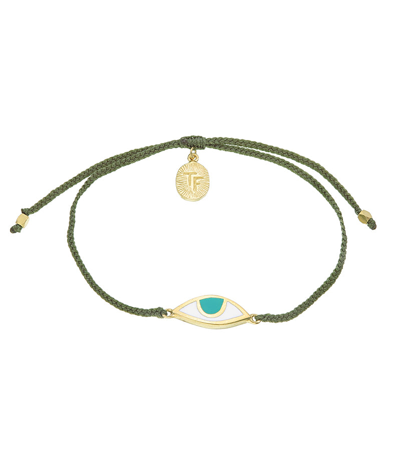 Eye Protection Bracelet - Olive + Green Eye Gold By Tiger Frame