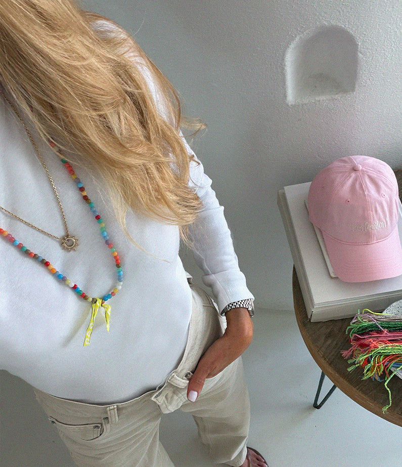 Rainbow Necklace ~ yellow