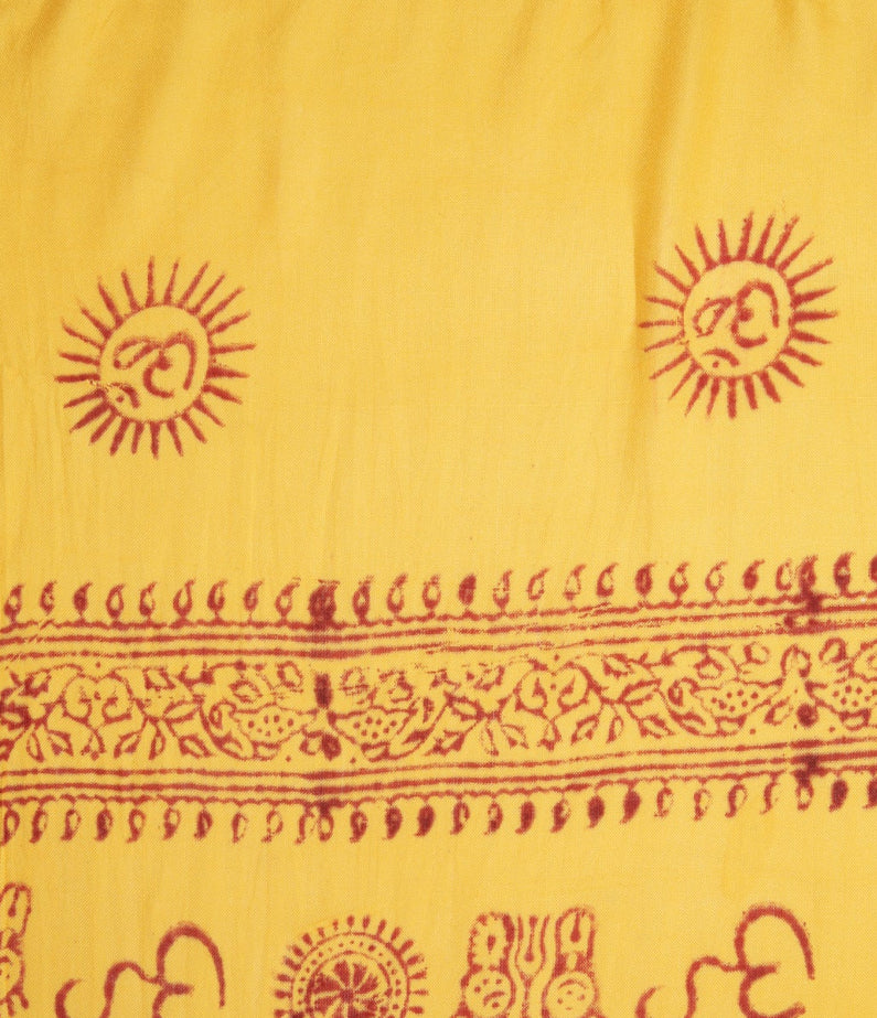 Snakes and Shanti OM Sarong – Lemon