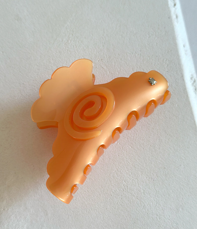 Turtle Story Spiral Medusa Jaw - Tangerine - Medium