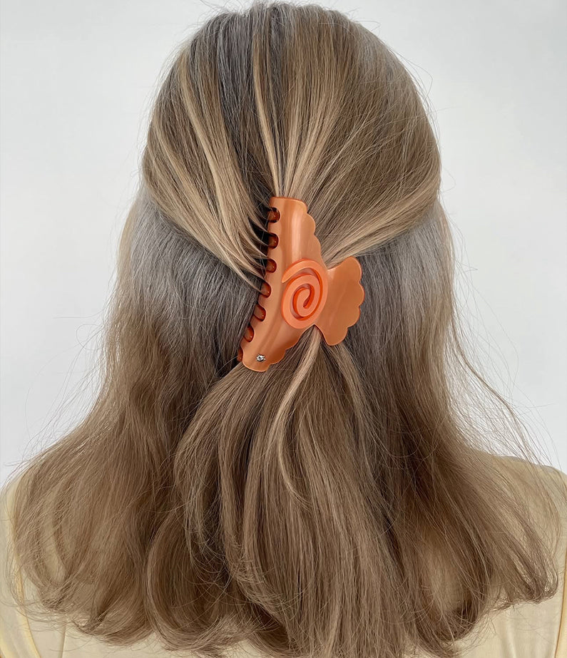 Turtle Story Spiral Medusa Jaw - Tangerine - Medium