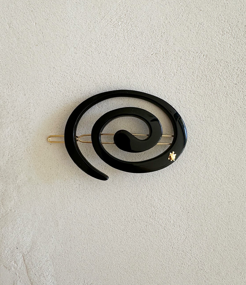 Spiral Clip Small - Sepia