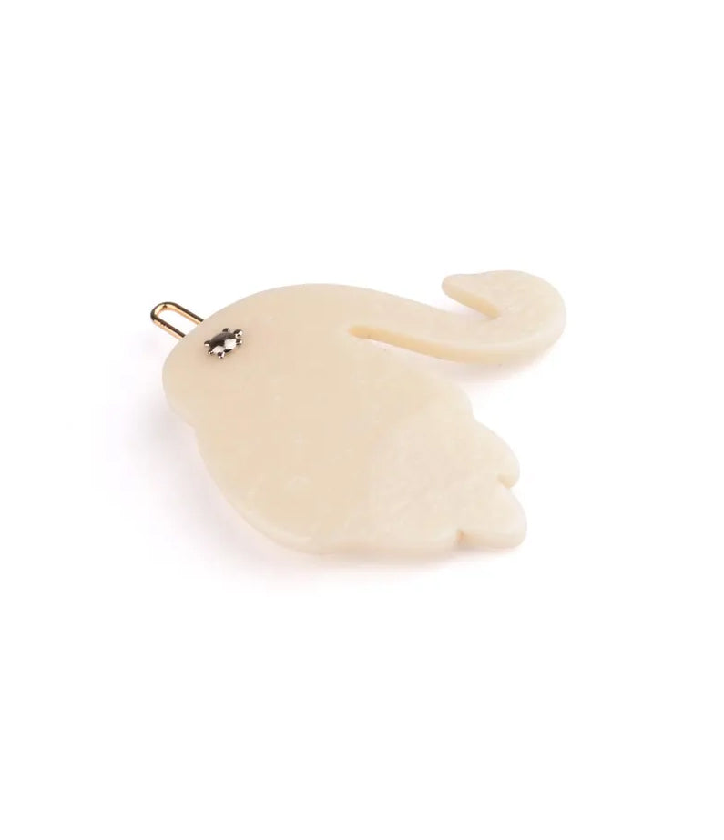 Turtle Story Swan Clip - Pearly White