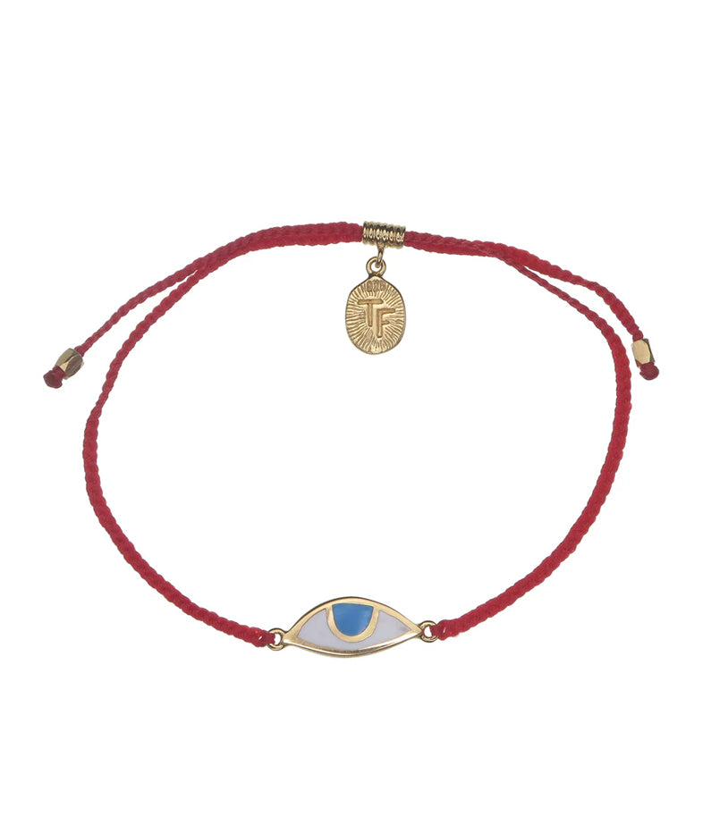 Eye Protection Bracelet - Red + Blue Eye Gold By Tiger Frame