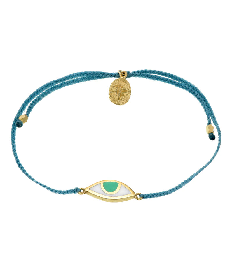 Eye Protection Bracelet - Teal + Green Eye Gold By Tiger Frame