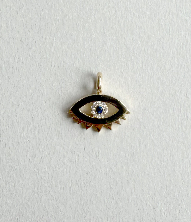 TRØVE Monika Ruggerino x hencla Diamond & Sapphire Set Mati Charm