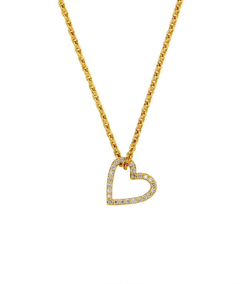 TRØVE Monika Ruggerino x hencla Diamond Set Heart Charm