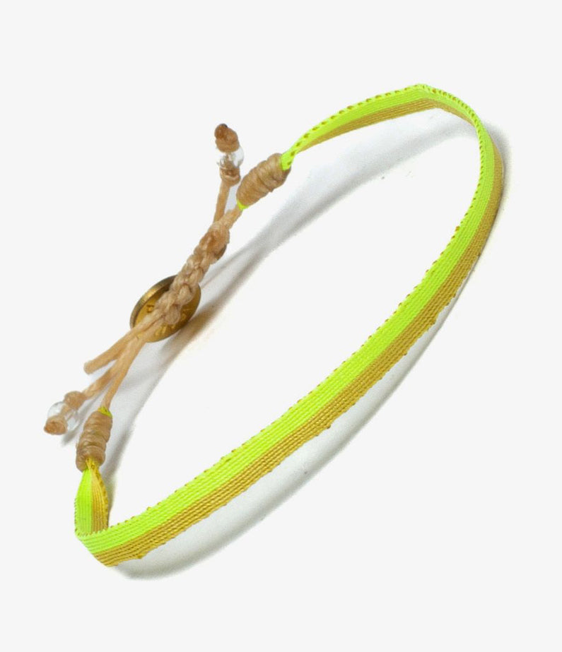 Guanabana Anklet Bracelet - Neon Yellow