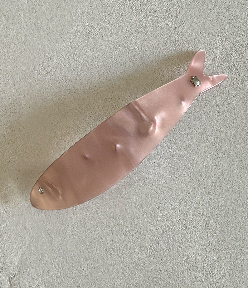 Turtle Story Herring Barrette - Pink