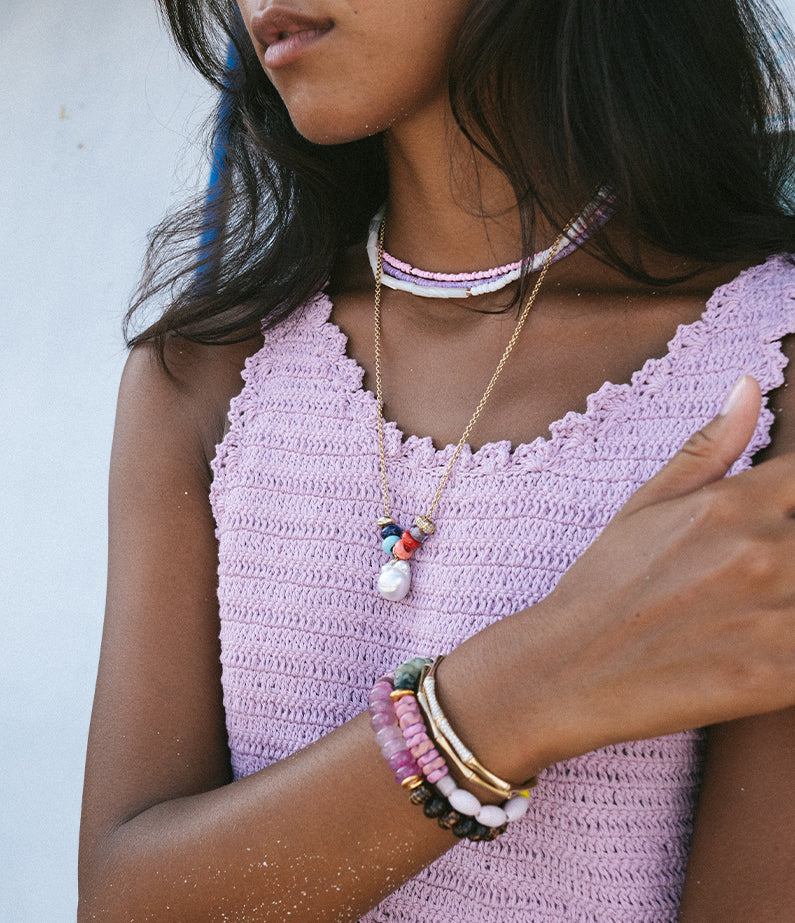 Monika Ruggerino x hencla Summer Beads | Polished Gold